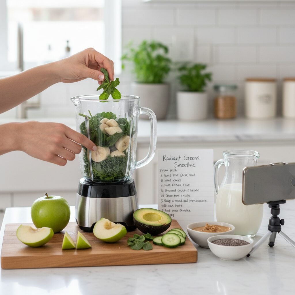 découvrez notre smoothie énergie verte alliant épinard frais, kiwi juteux et pomme verte croquante pour une boisson saine et revitalisante.