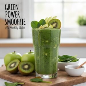 découvrez notre smoothie énergie verte alliant la fraîcheur des épinards, le goût acidulé du kiwi et la douceur de la pomme verte, pour un coup de boost naturel et vitaminé.