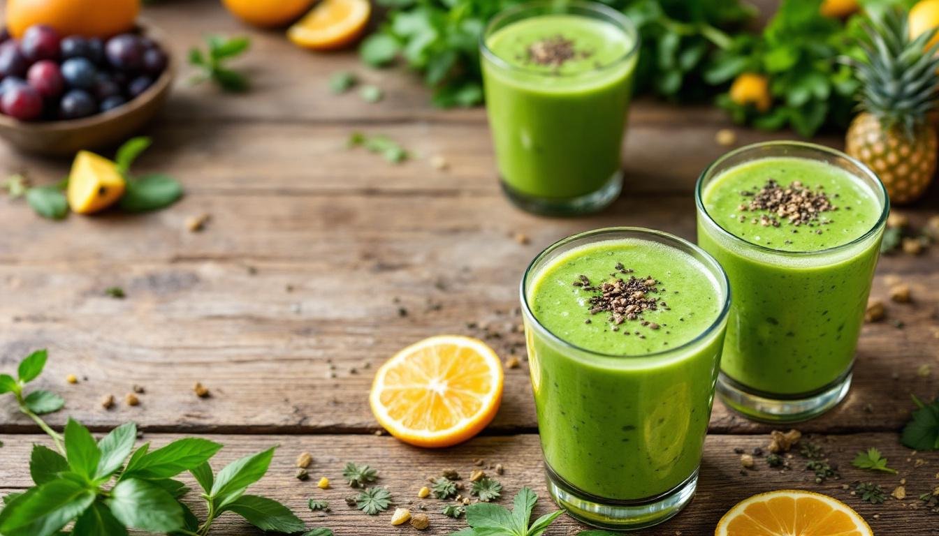 découvrez notre smoothie vert anti-inflammatoire à base de kale, ananas et gingembre, une boisson saine et revitalisante pour booster votre bien-être au quotidien.