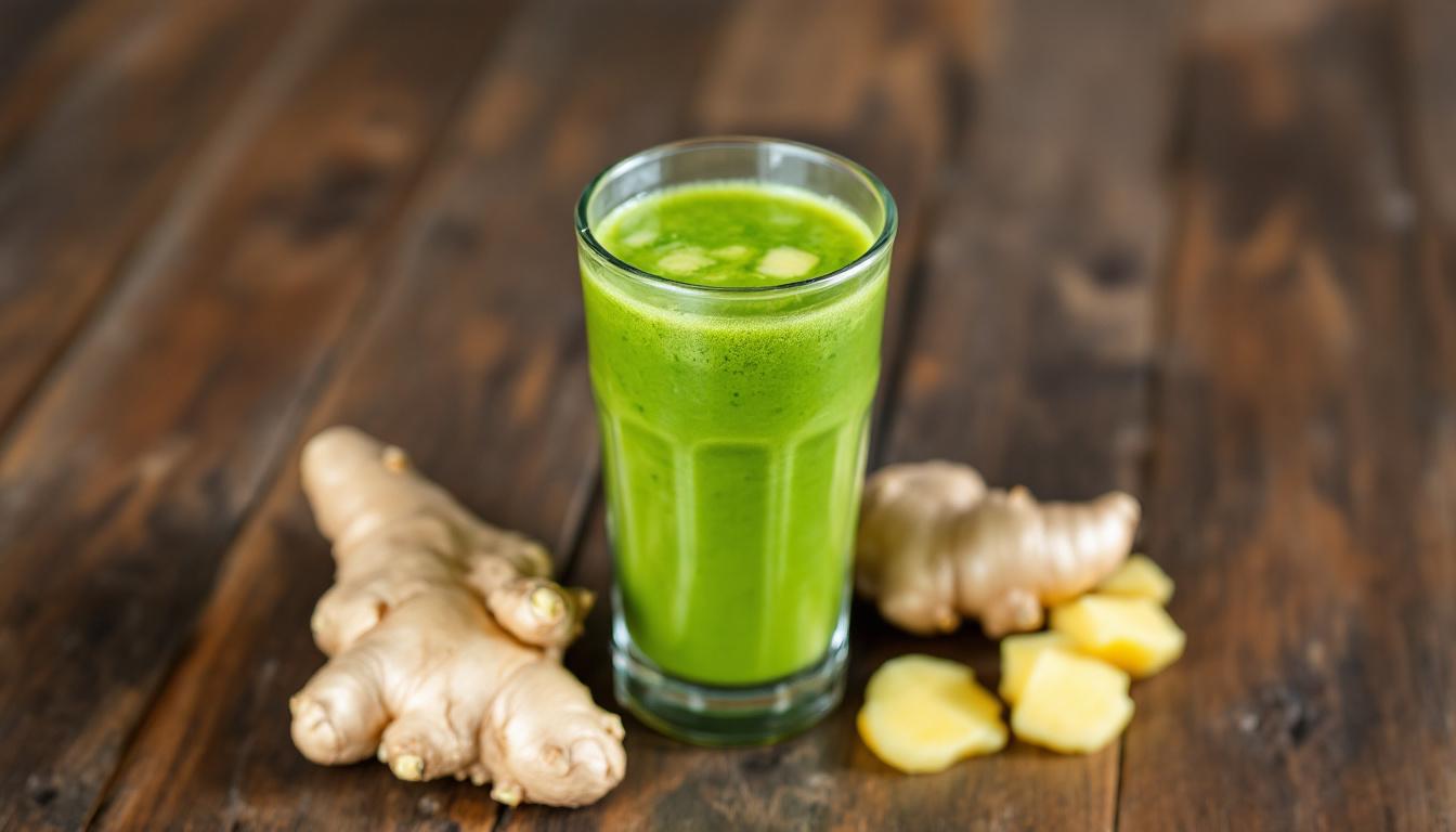 découvrez notre smoothie vert anti-inflammatoire alliant kale, ananas et gingembre pour une boisson saine, revitalisante et pleine de saveurs.