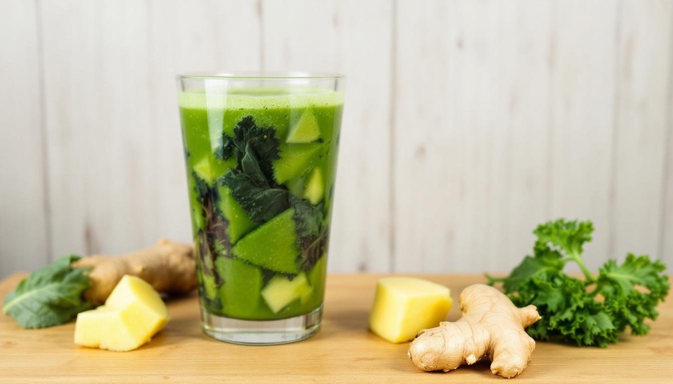découvrez notre smoothie vert anti-inflammatoire au kale, ananas et gingembre, une recette saine et rafraîchissante pour bien démarrer la journée et booster votre énergie naturellement.