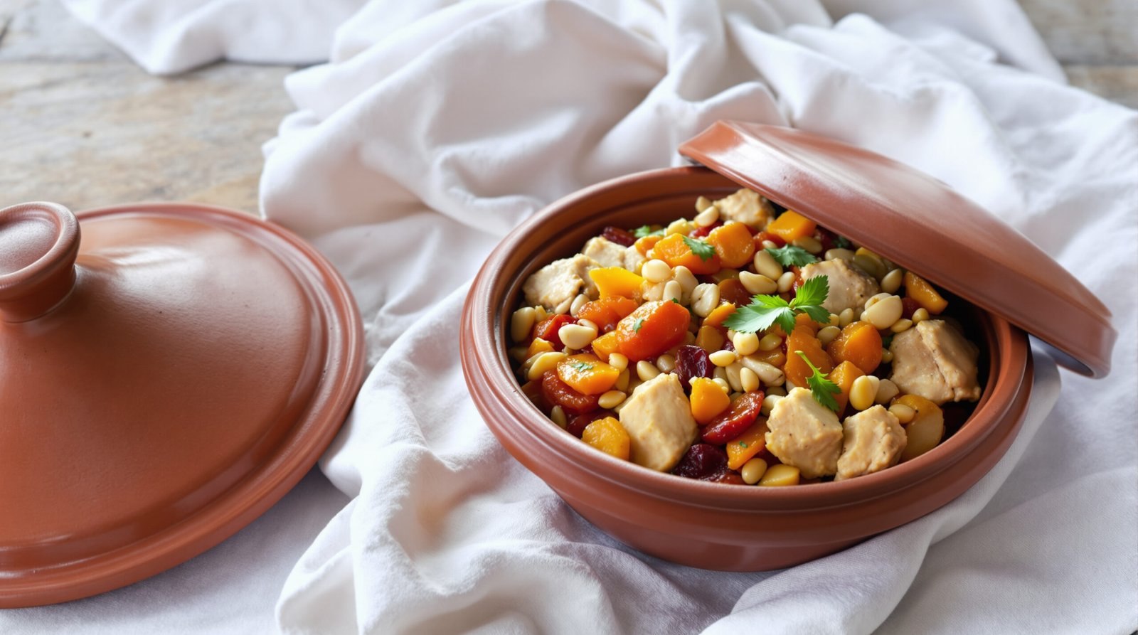 découvrez notre recette traditionnelle de tajine de poulet aux pruneaux et amandes, un plat savoureux alliant douceur et épices pour un repas convivial et gourmand.