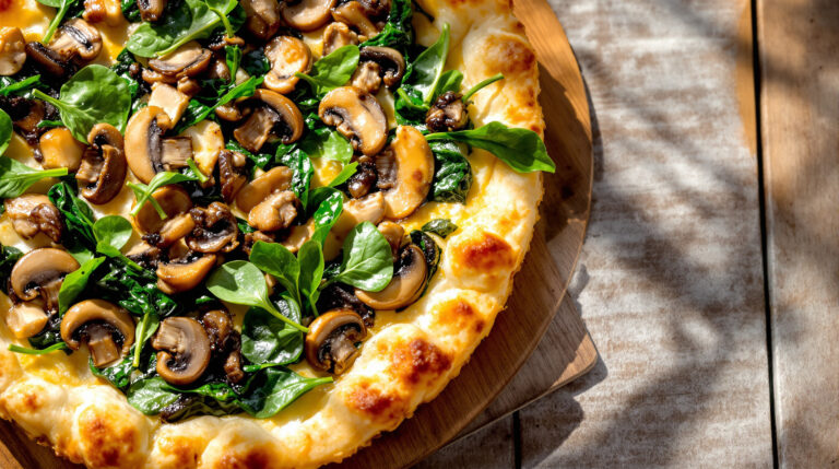 découvrez notre recette facile de tarte fine aux champignons et épinards, alliant saveurs fraîches et texture croustillante pour un repas léger et gourmand.