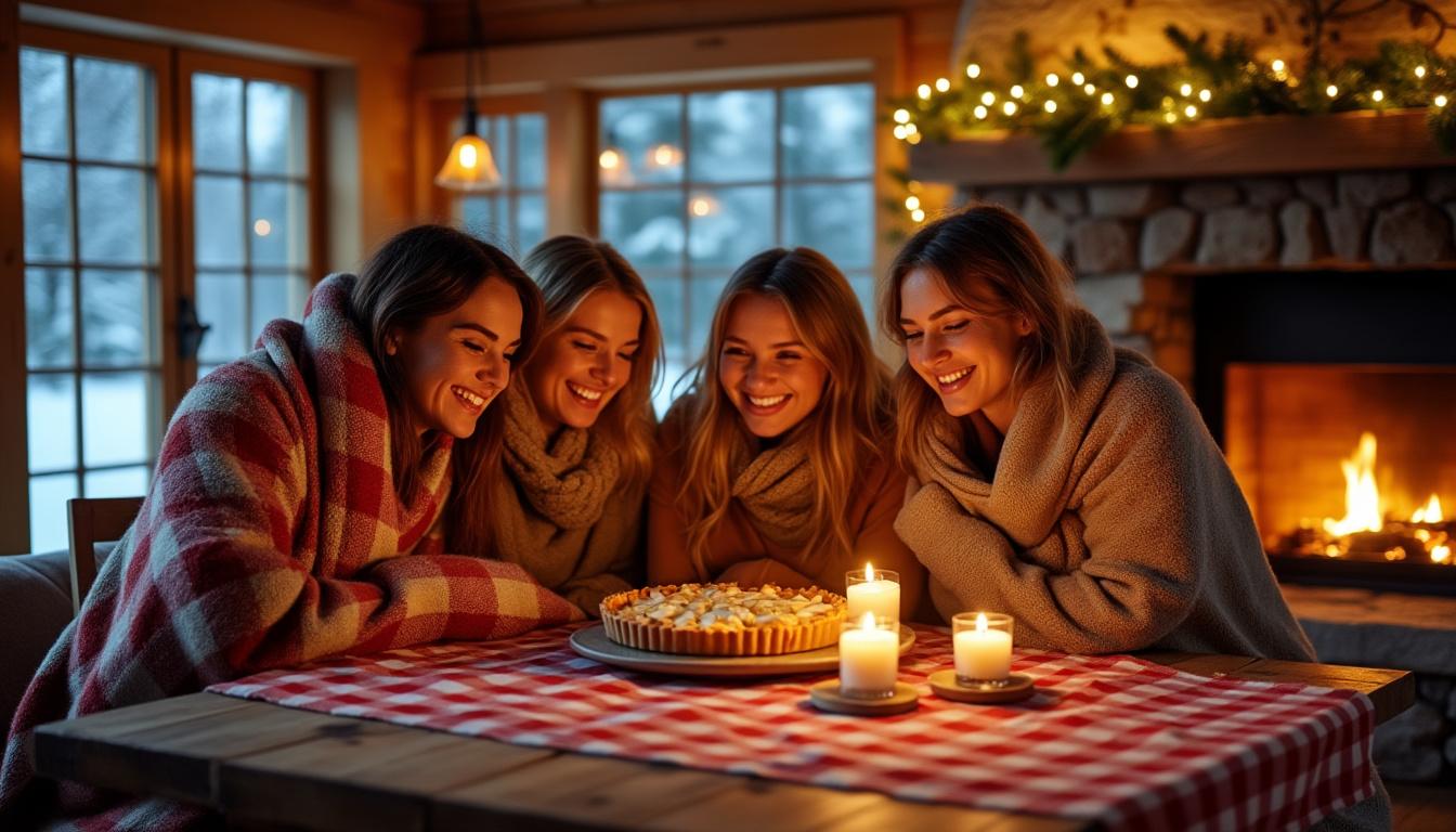 découvrez notre recette gourmande de tarte poire-amande façon « hiver cosy », parfaite pour réchauffer vos soirées avec douceur et saveurs chaleureuses.