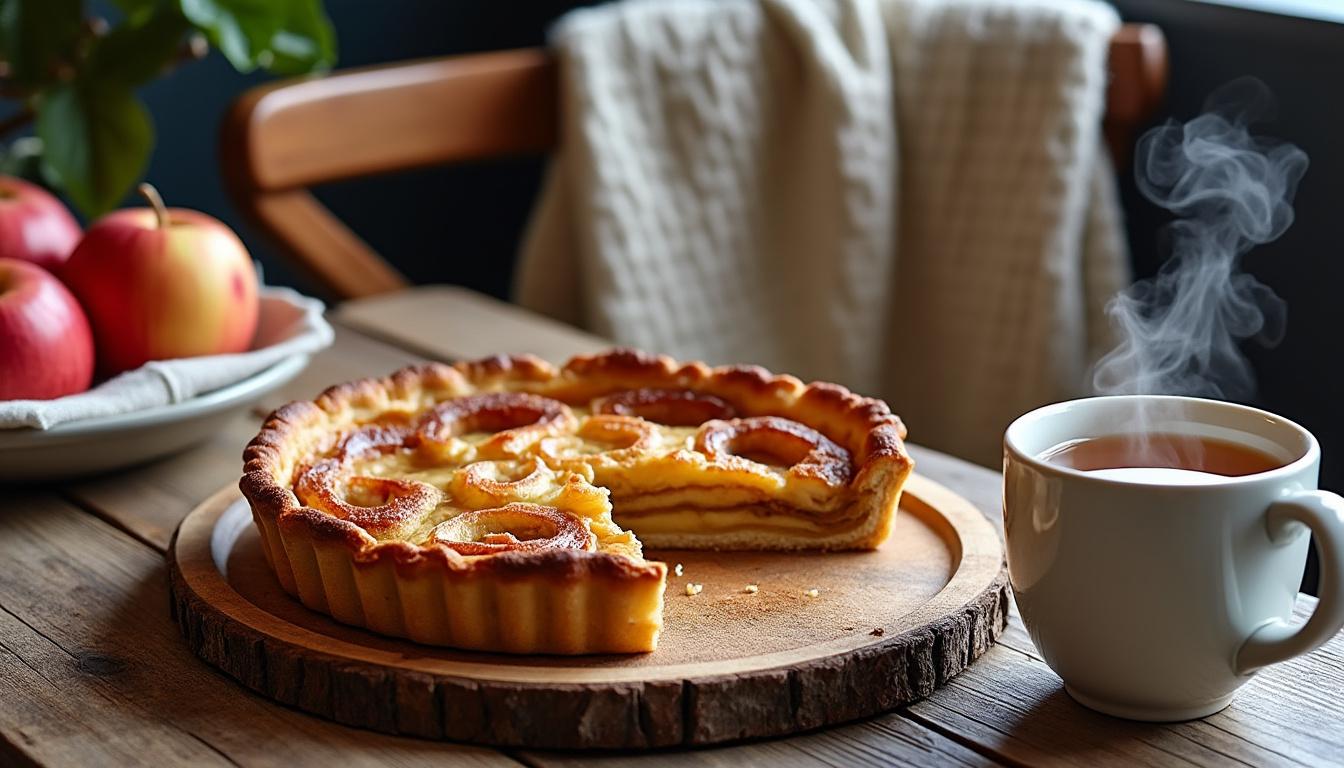 découvrez notre recette de tarte pommes-cannelle ultra fondante, parfaite pour réchauffer vos soirées d’hiver avec douceur et gourmandise.