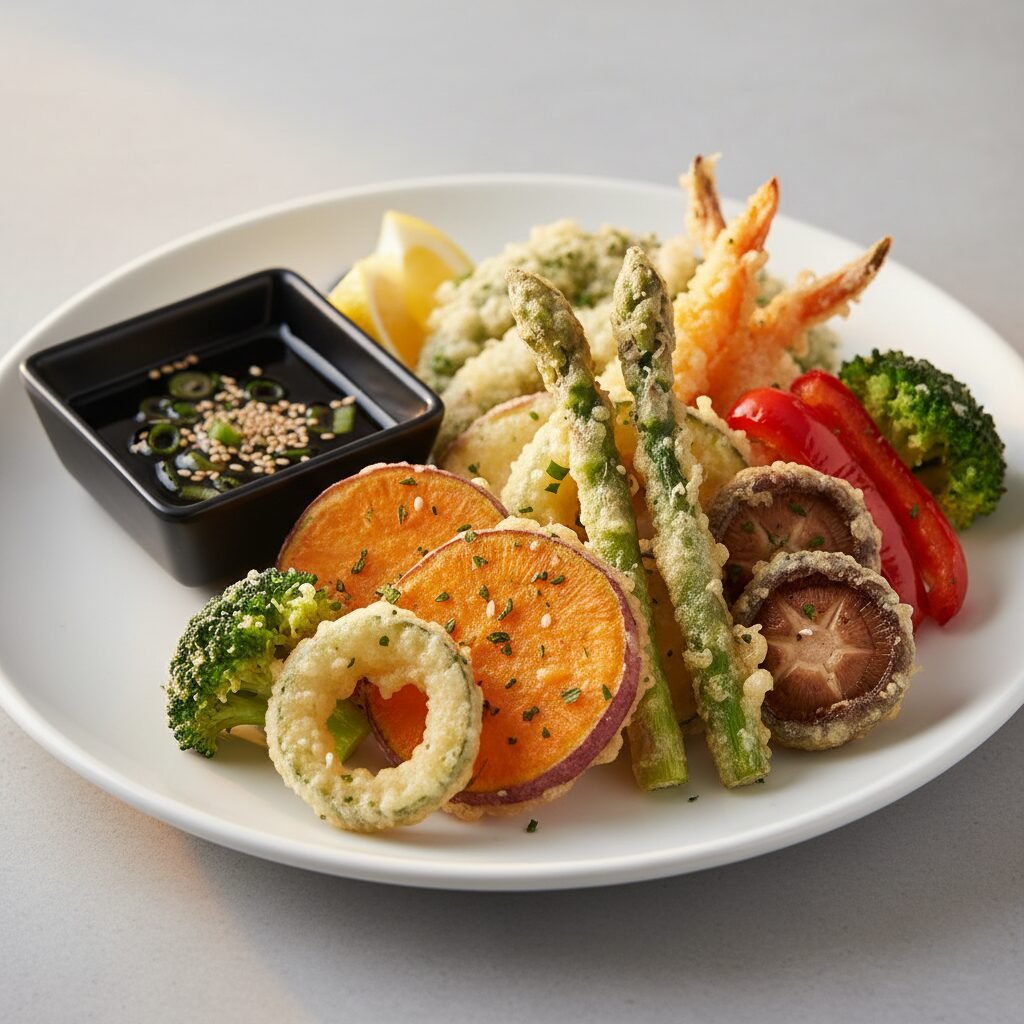 découvrez comment préparer une tempura de légumes légère et croustillante avec votre airfryer. une recette saine et savoureuse parfaite pour un apéritif ou un accompagnement facile et rapide.