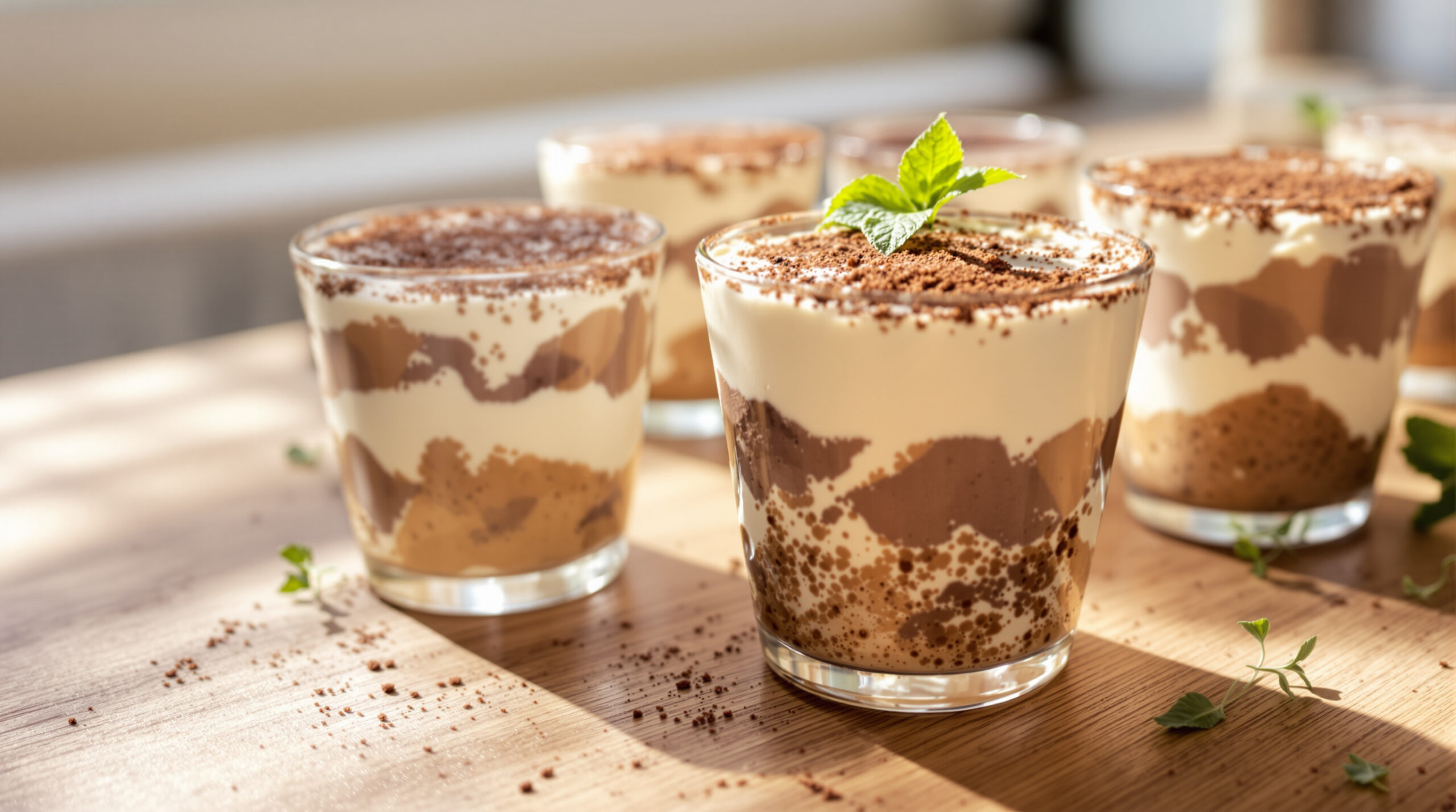 découvrez notre délicieuse recette de tiramisu au hojicha, un dessert japonais unique alliant la douceur du mascarpone et la saveur boisée du thé torréfié.