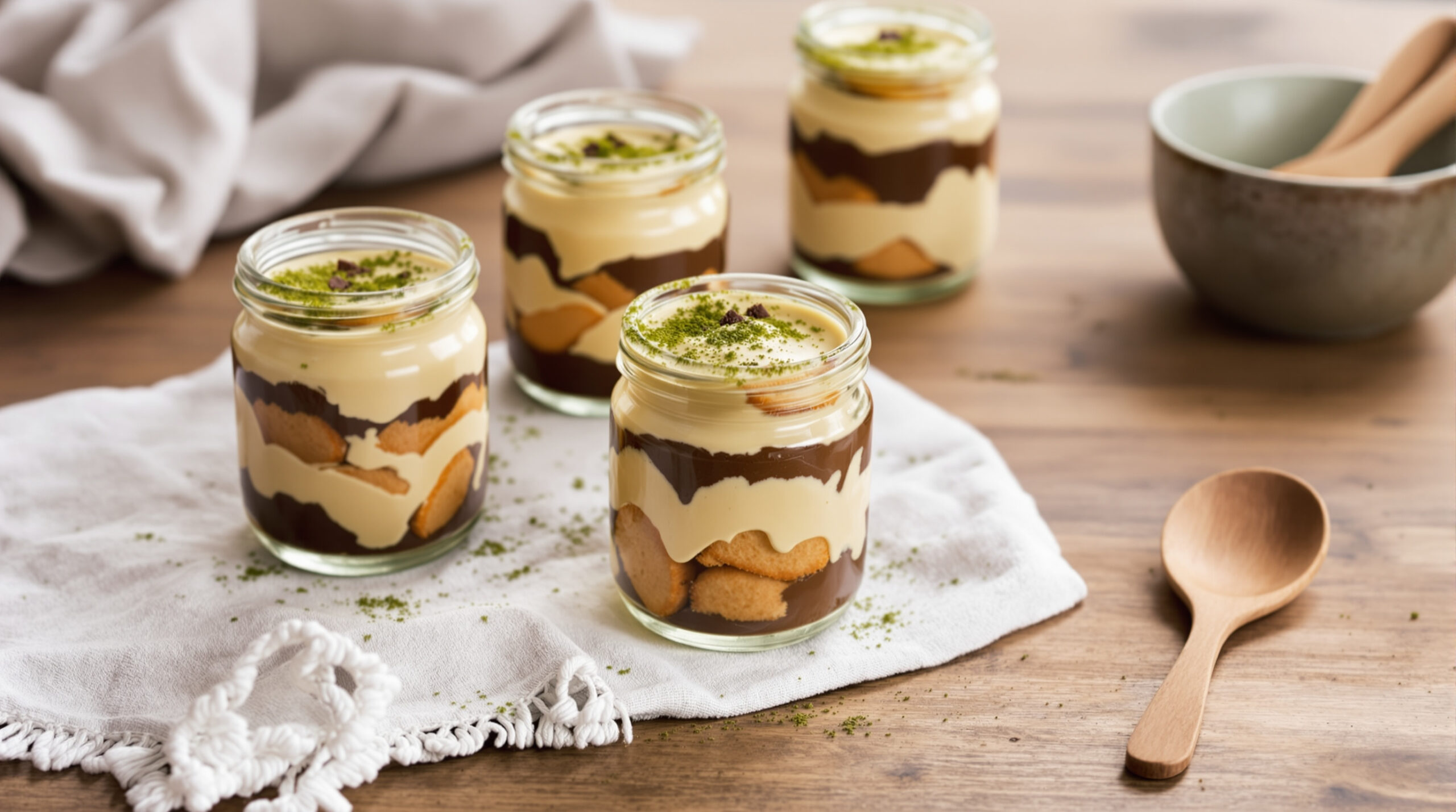 découvrez notre délicieuse recette de tiramisu au hojicha, un dessert japonais alliant la douceur du mascarpone à la saveur unique du thé grillé.